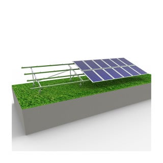 AS Solar Farm Mount Supports Ground PV System